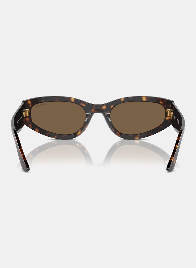 فوغ نظارة شمسية بإطار كامل غير منتظم 5585S, 54, W656, 73 - Image 4